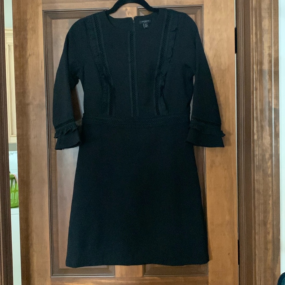 Ann Taylor size 4 petite black dress with cutouts